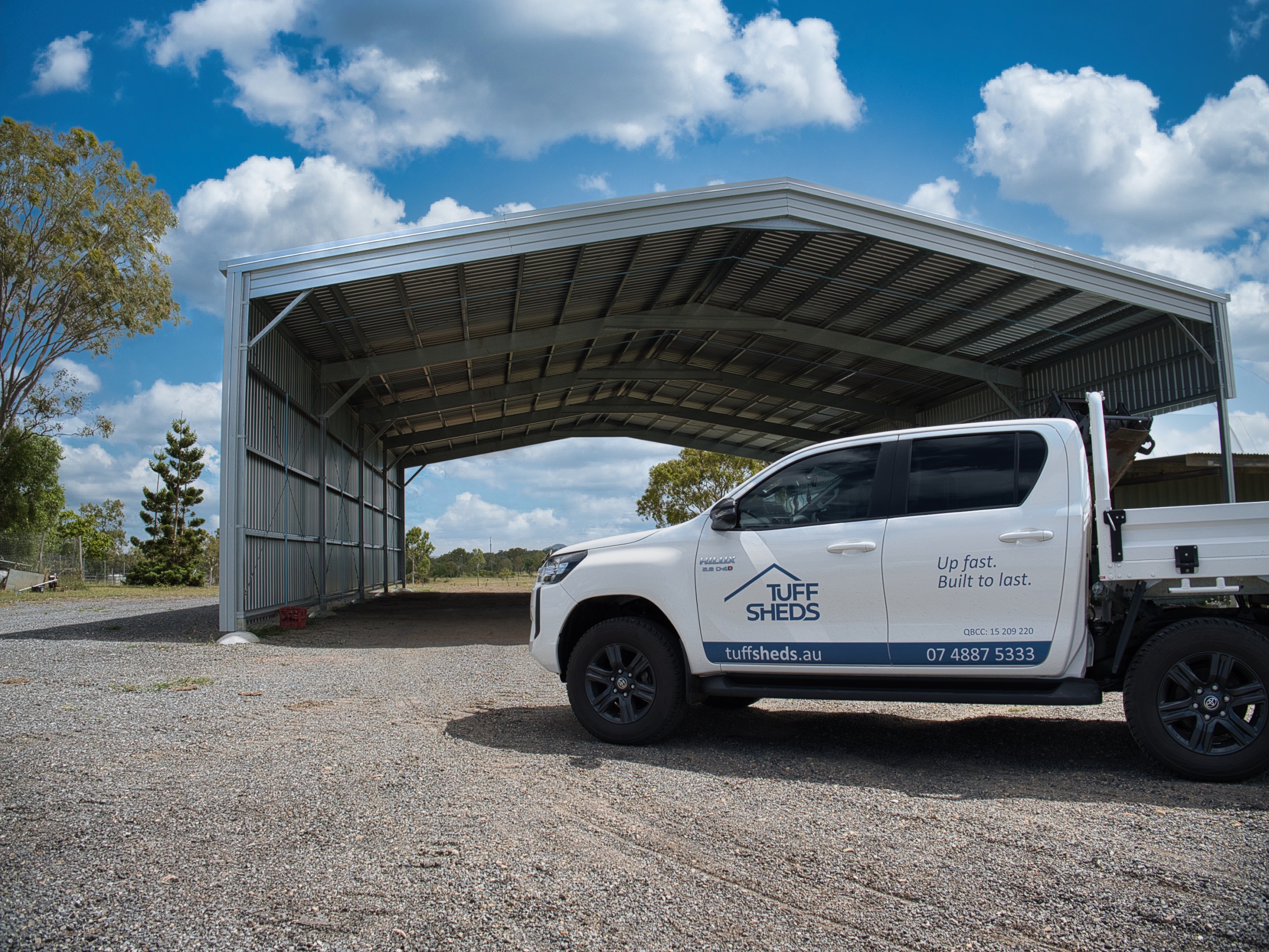 Drive-Through Machinery Shed Built at Alton Downs, Queensland